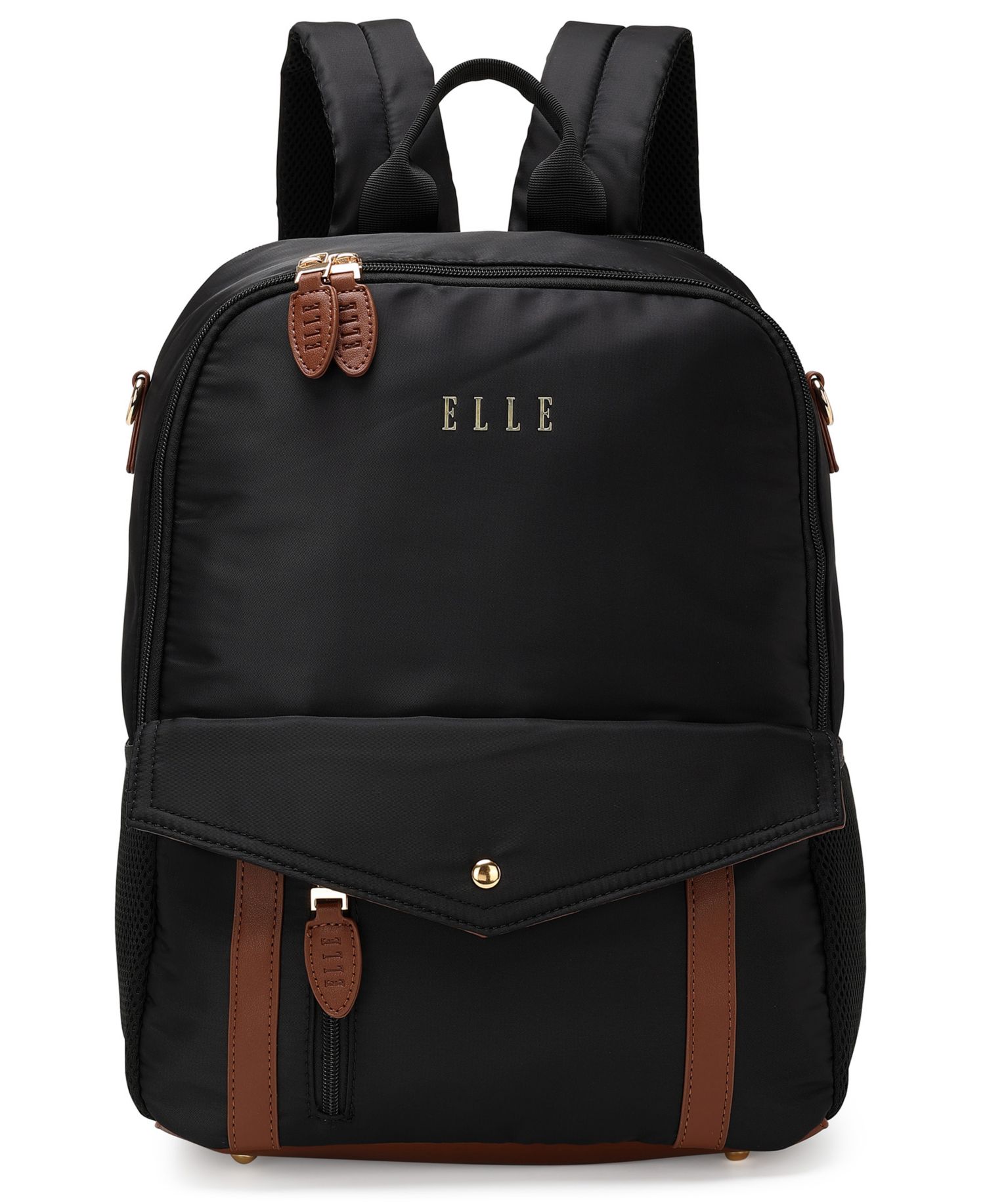 Luxe Journey 15.5" Twill and Faux Leather Backpack