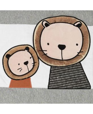 Baby Patchwork Jungle Animals 4-Piece Nursery Crib Bedding Set