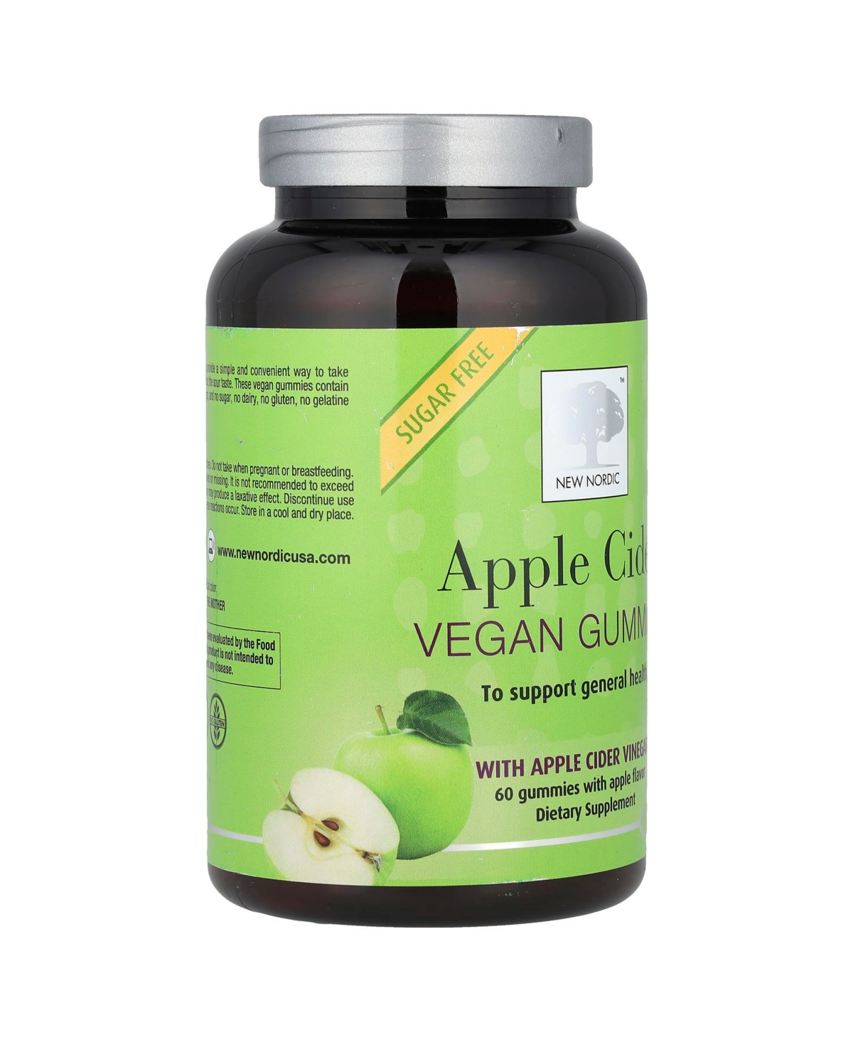 New Nordic Apple Cider Gummies | Nutrition Chewable Acv Wellness Supplement | No Vinegar Taste |