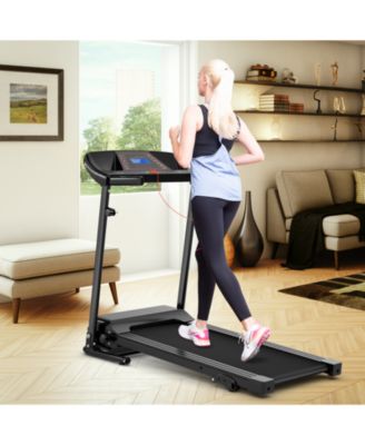 1.0 HP Foldable Treadmill Electric Support Mobile Power