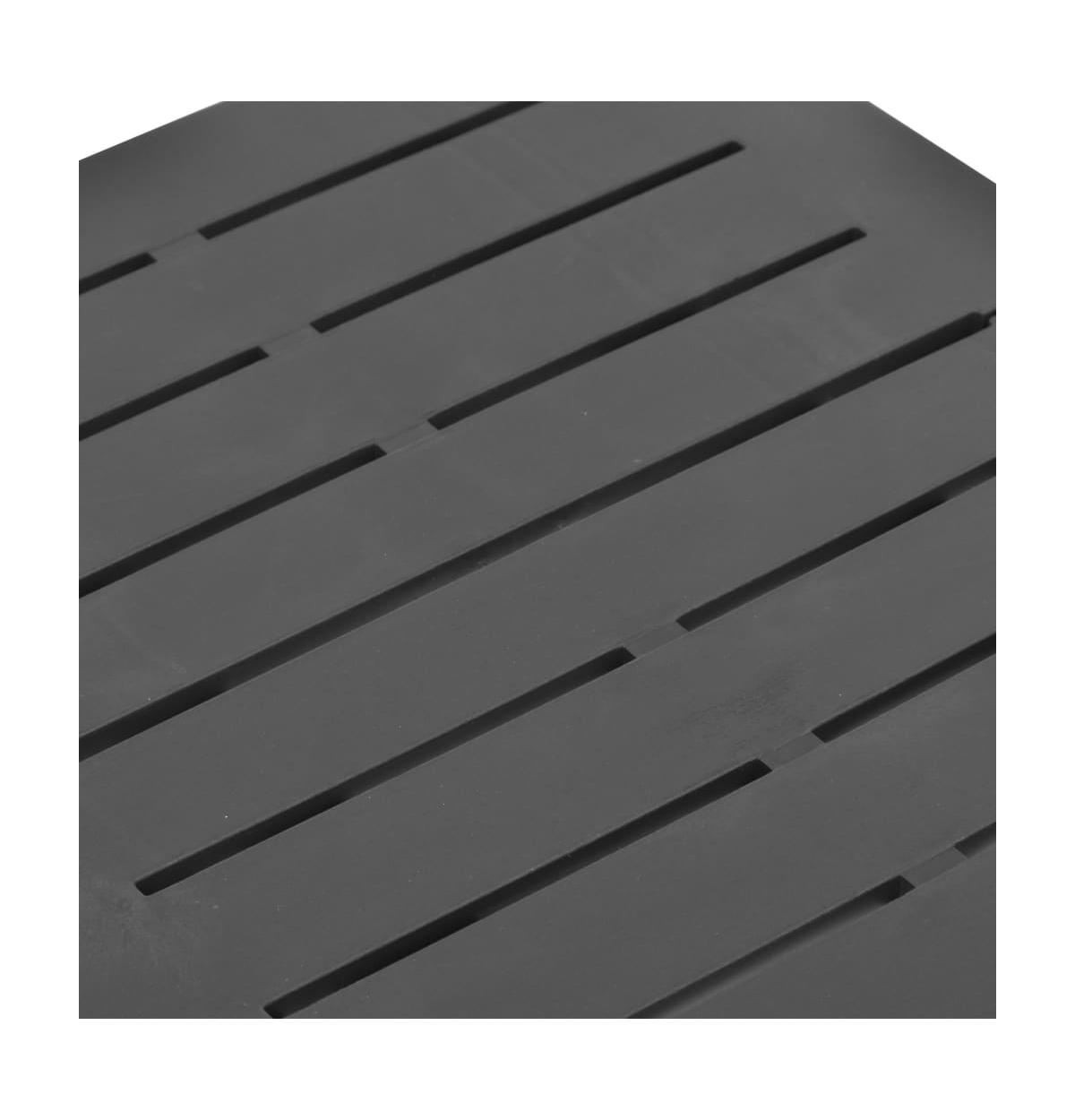 vidaXL Folding Patio Table Anthracite 17.7"x16.9"x19.7" Plastic