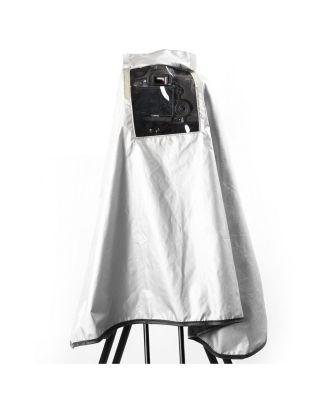 CRC03 Extra-Long Waterproof Rain Coat for DSLR Camera, Lens & Tripod (Metallic Gray)