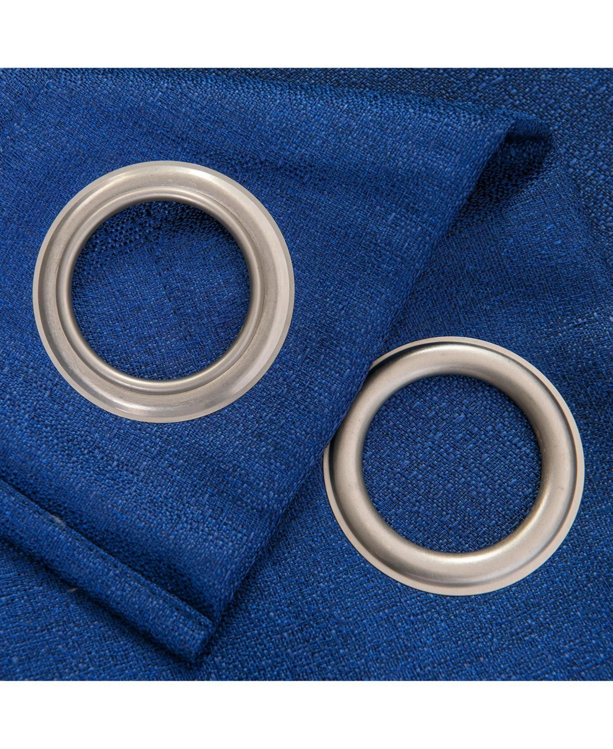 Rt Designers Collection Cole Textured Grommet Room Darkening Curtain Panel 54" x Navy