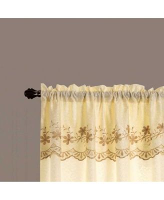 Alisa Macrame Rod Pocket Window Room Darkening Panel 54" x 84" Beige