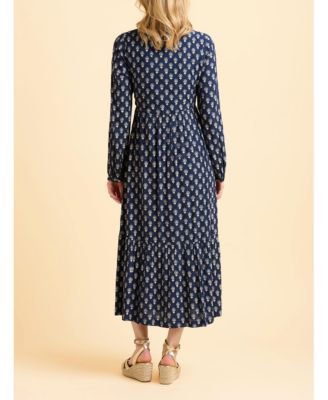 Women's Lark Long Sleeve Button Midi Dress