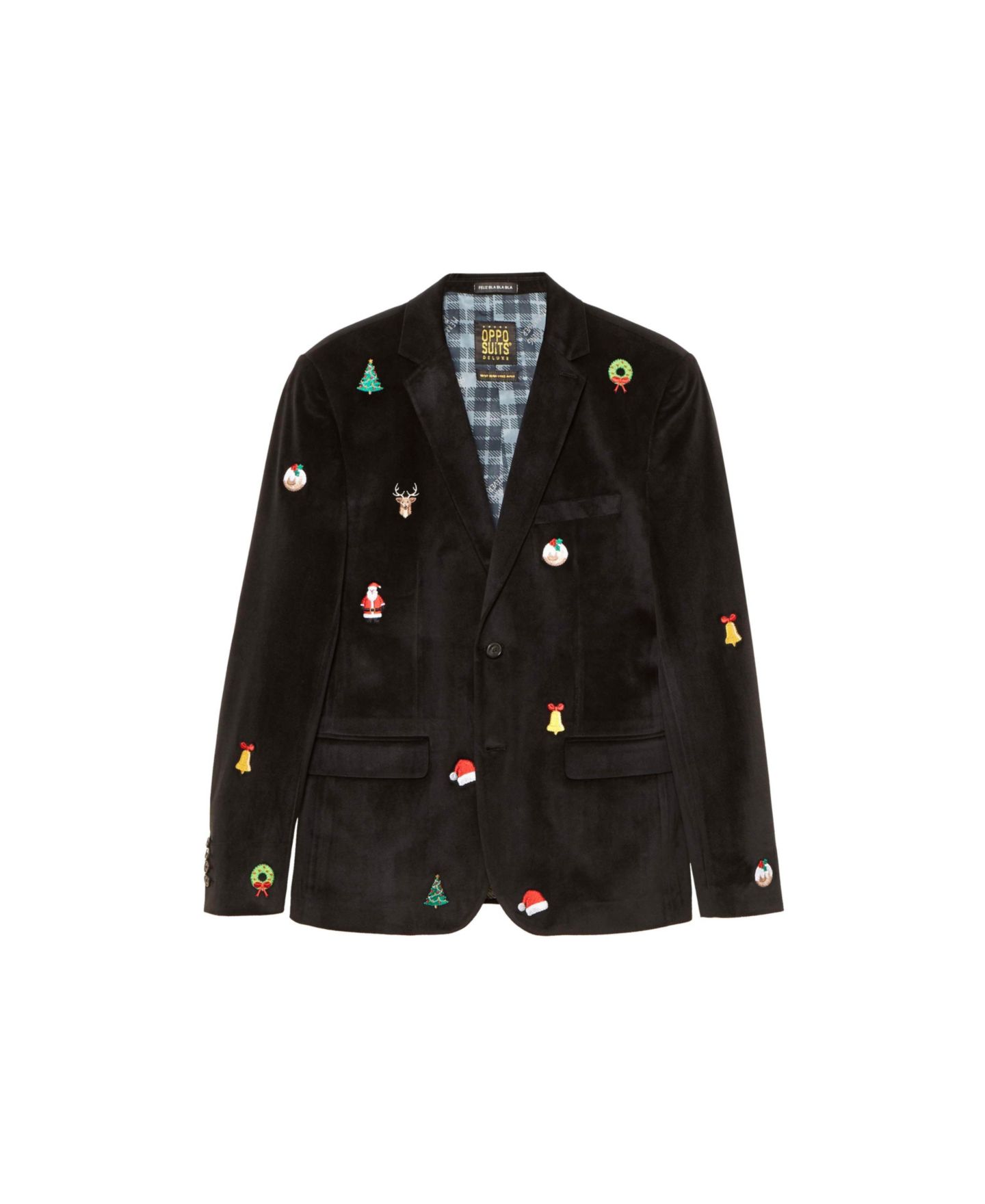Мужская куртка OppoSuits Deluxe Icons Xmas Parties Stylish Jacket., цвет: Чёрный — фото 6