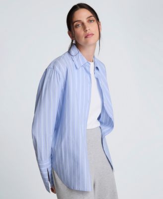 Women's Striped Button-Down Shirt