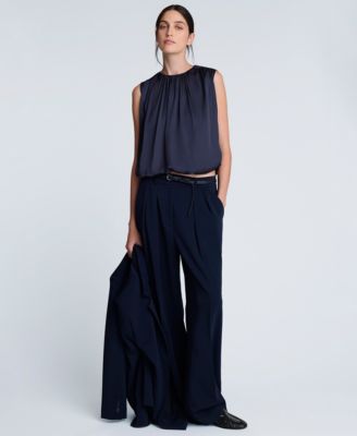 Women's Bubble Hem Sleeveless Top