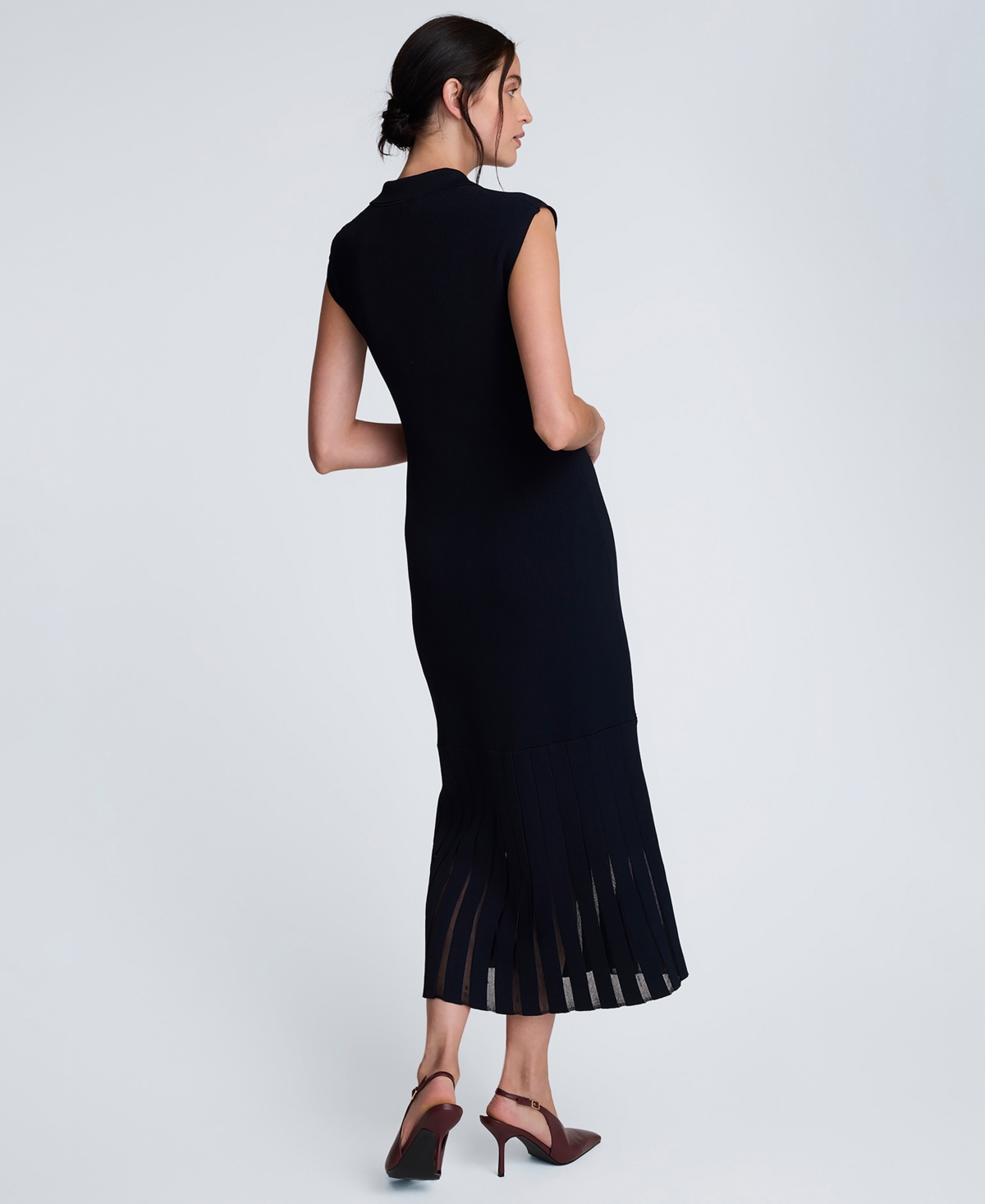 Kenneth Cole Women's Polo Neck Sweater Dress