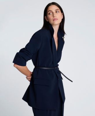 Women's Notch Collar Belted Jacket