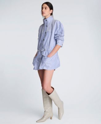 Women's Striped Long-Sleeve Jacket