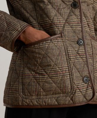 Women's Button-Front Quilted Coat