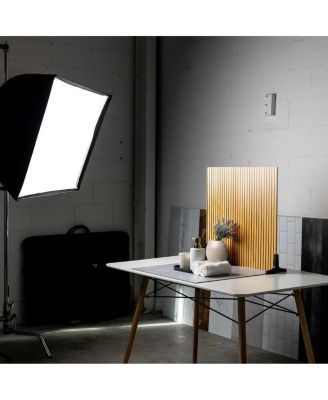 Duo Board 24x24" Double Sided Surface Board, Wood Slats Light/Wood Slats Dark