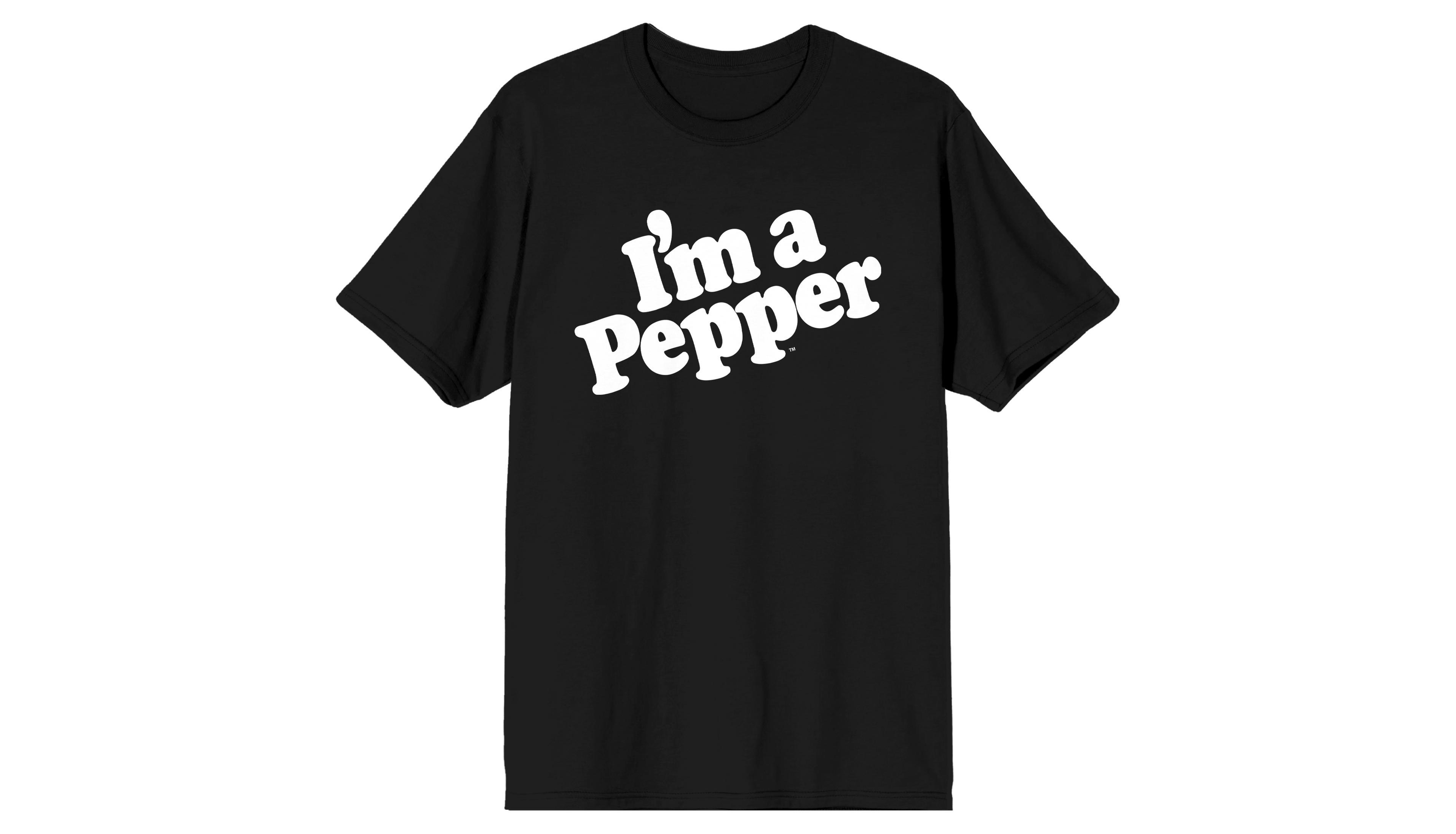 Dr. Pepper Men's I'm a logo on Black Short Sleeve Adult T-Shirt