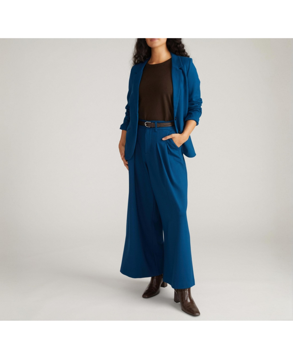 Universal Standard Women's Plus Beas Ponte Blazer