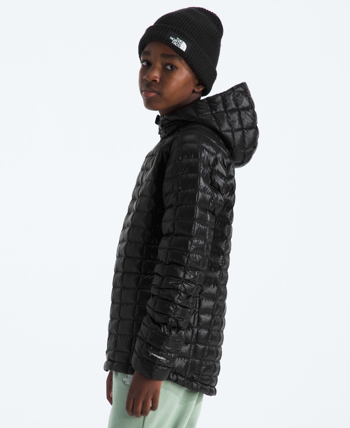 Детская куртка The North Face Long-Sleeve Hooded, цвет: Чёрный — фото 5
