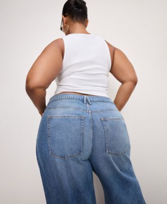 Women's Mid-Rise Wide-Leg Jeans