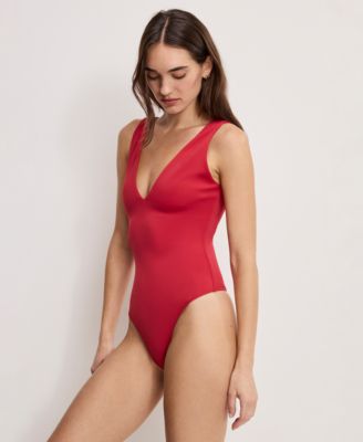 Women's Scuba V-Neck Bodysuit