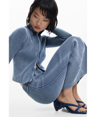 Women's Zip-knit sweater