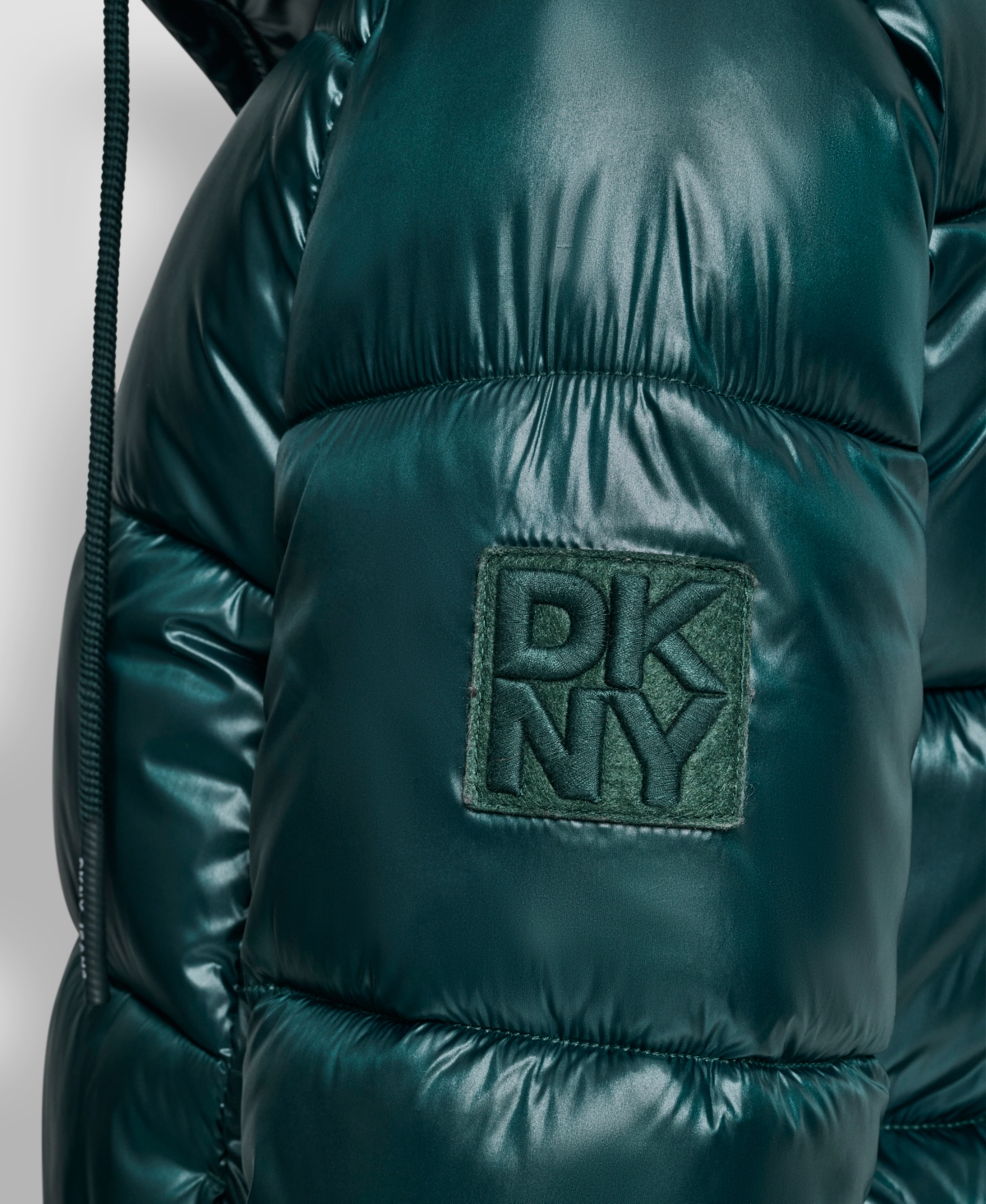 Dkny Jeans Women's Long Sleeve Quilted Puffer Jacket