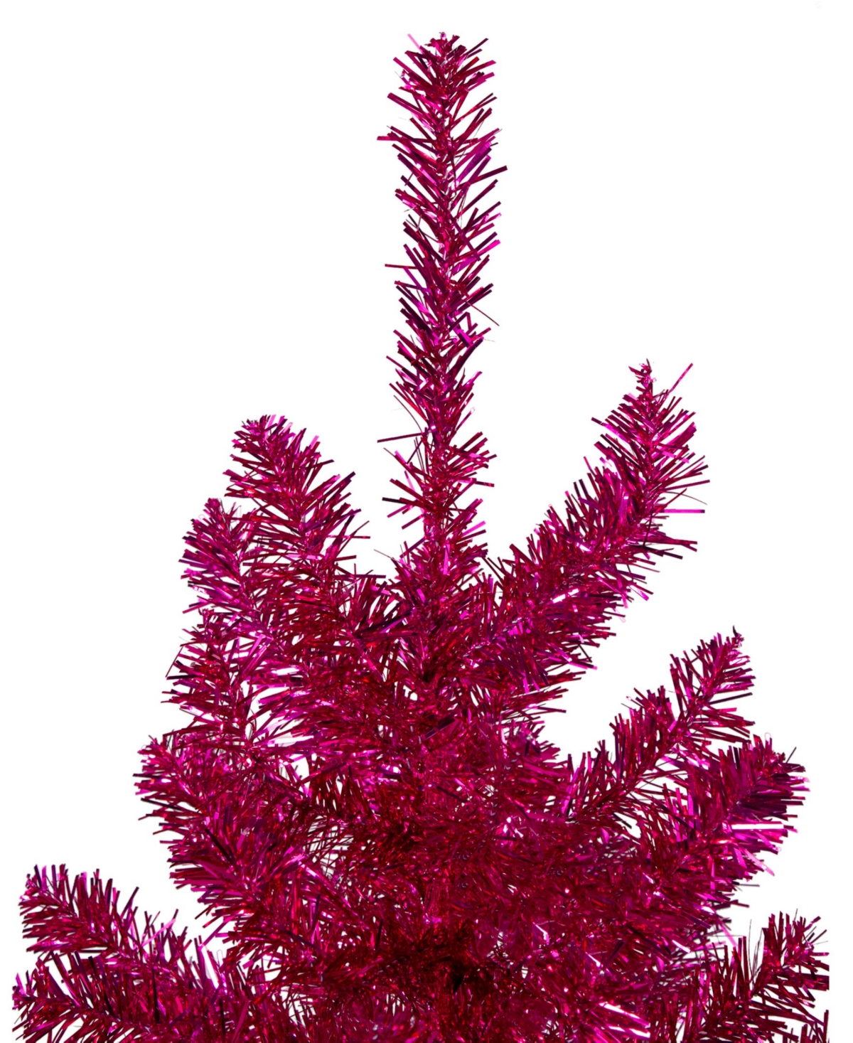 Northlight 6" Metallic Tinsel Artificial Christmas Tree Unlit In Pink