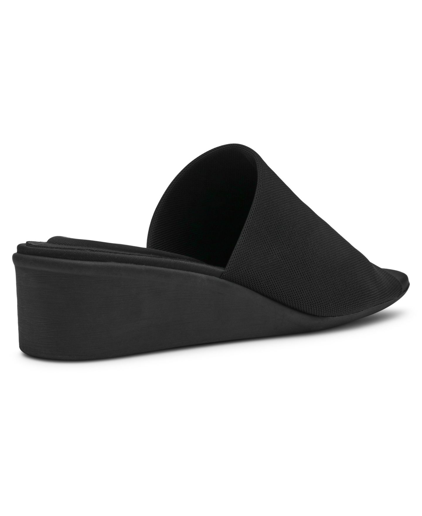 Женские сандалии Anne Klein Wishful Slip On Wedge, цвет: Чёрный — фото 7