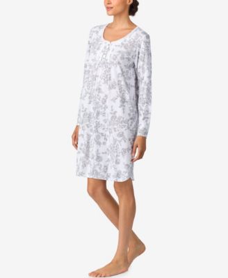 Women's Brushed Cotton Long Sleeve Nightshirt