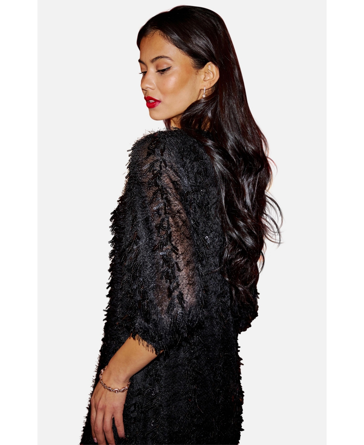 Yumi Women's Hanging Sequin Tunic Dress