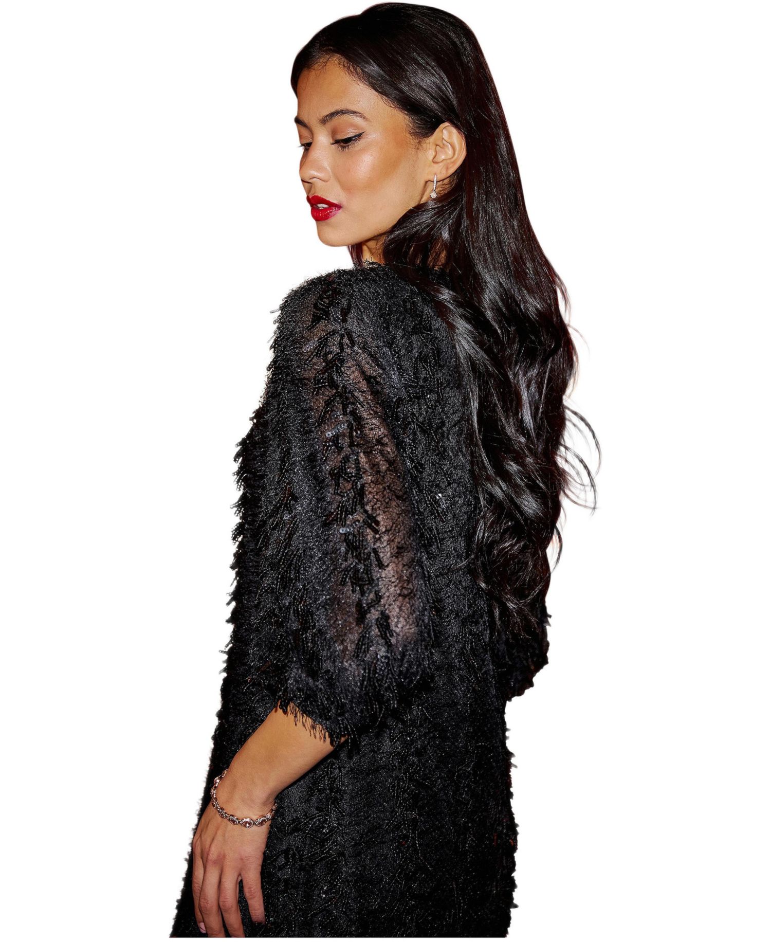 Women's Hanging Sequin Tunic Dress