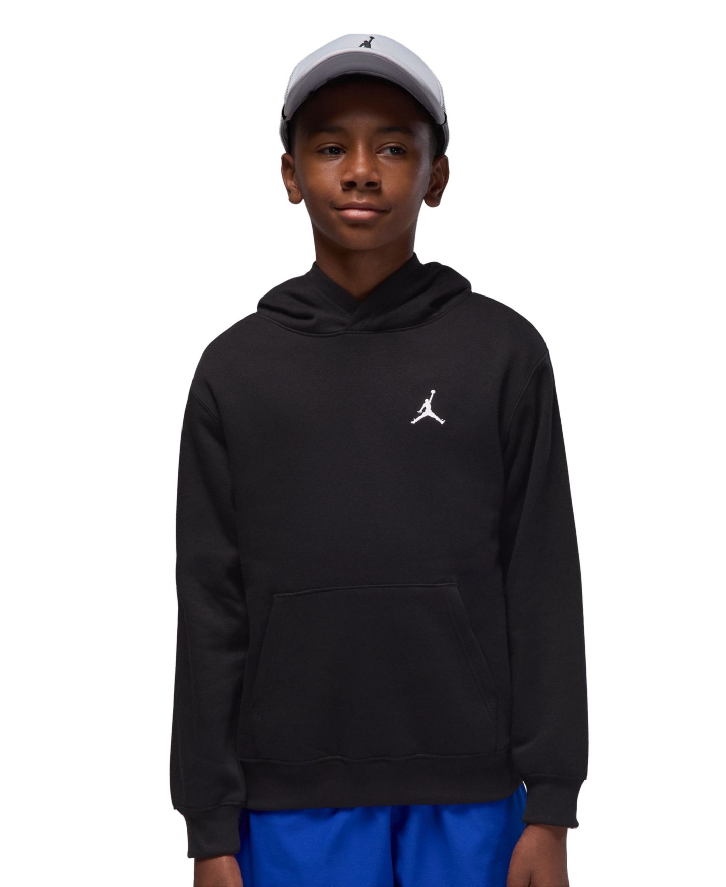 Худи Jordan Brooklyn Pull-On Long-Sleeve для мальчиков, цвет: Чёрный — фото 1