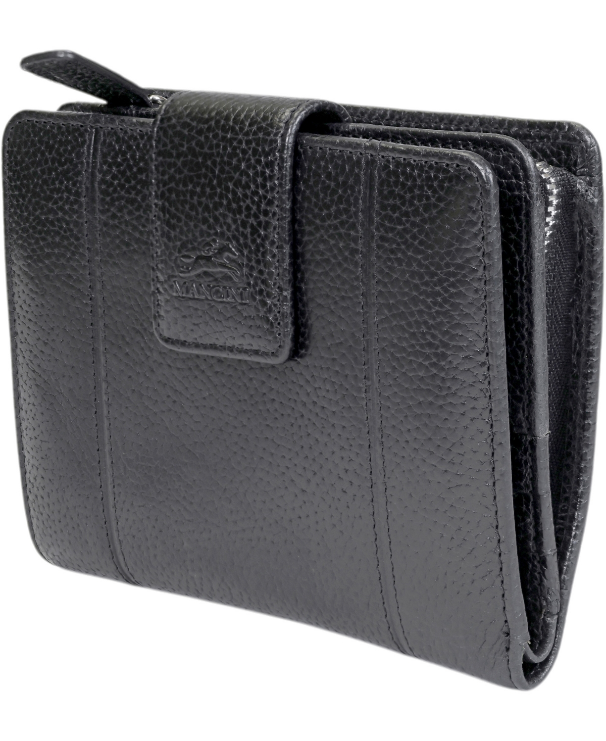 Mancini Fifth Avenue Rfid Secure Zipper Clutch