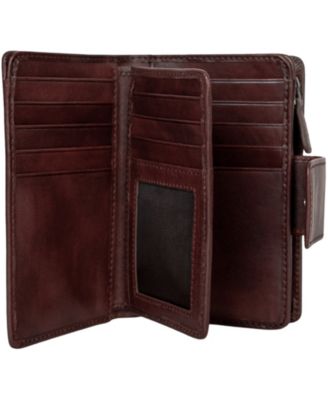Pelle D'oro RFID Secure Snap Trifold Wallet