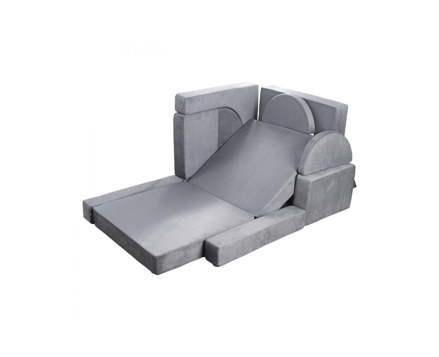 14-Piece Modular Kids Play Couch Sectional with Armrests