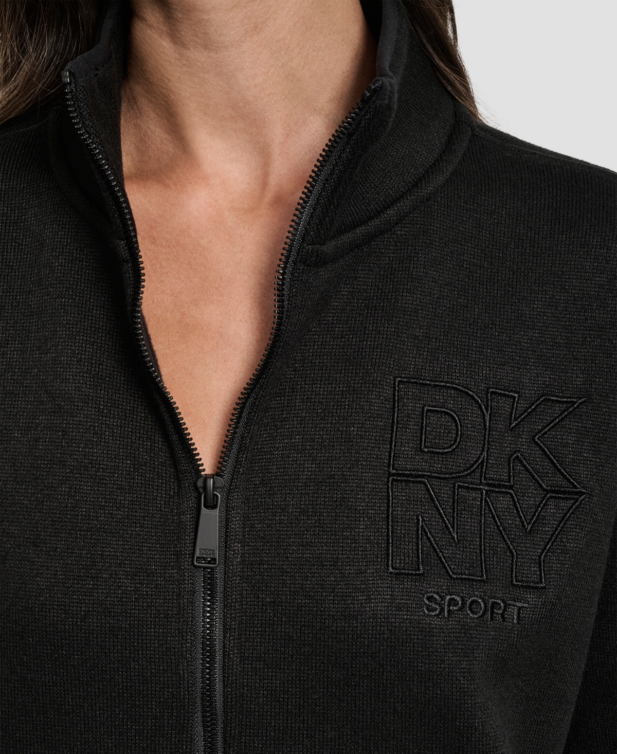 Dkny Women's Half-Zip Long-Sleeve Sweater