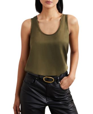 REISS - Women's Silk-Front Cami Top