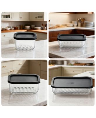 Borosilicate 12-Pc. Food Storage Container Set