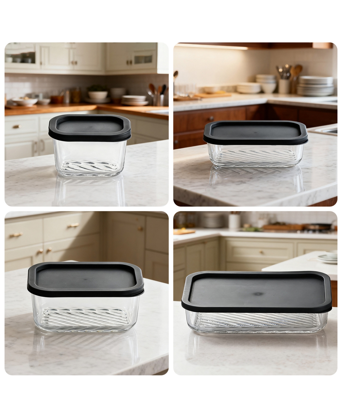 Nestl Borosilicate -Pc. Food Storage Container Set