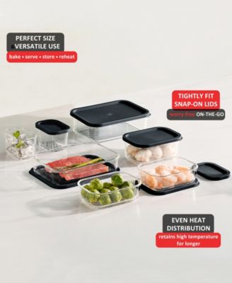 Borosilicate 14-Pc. Food Storage Container Set