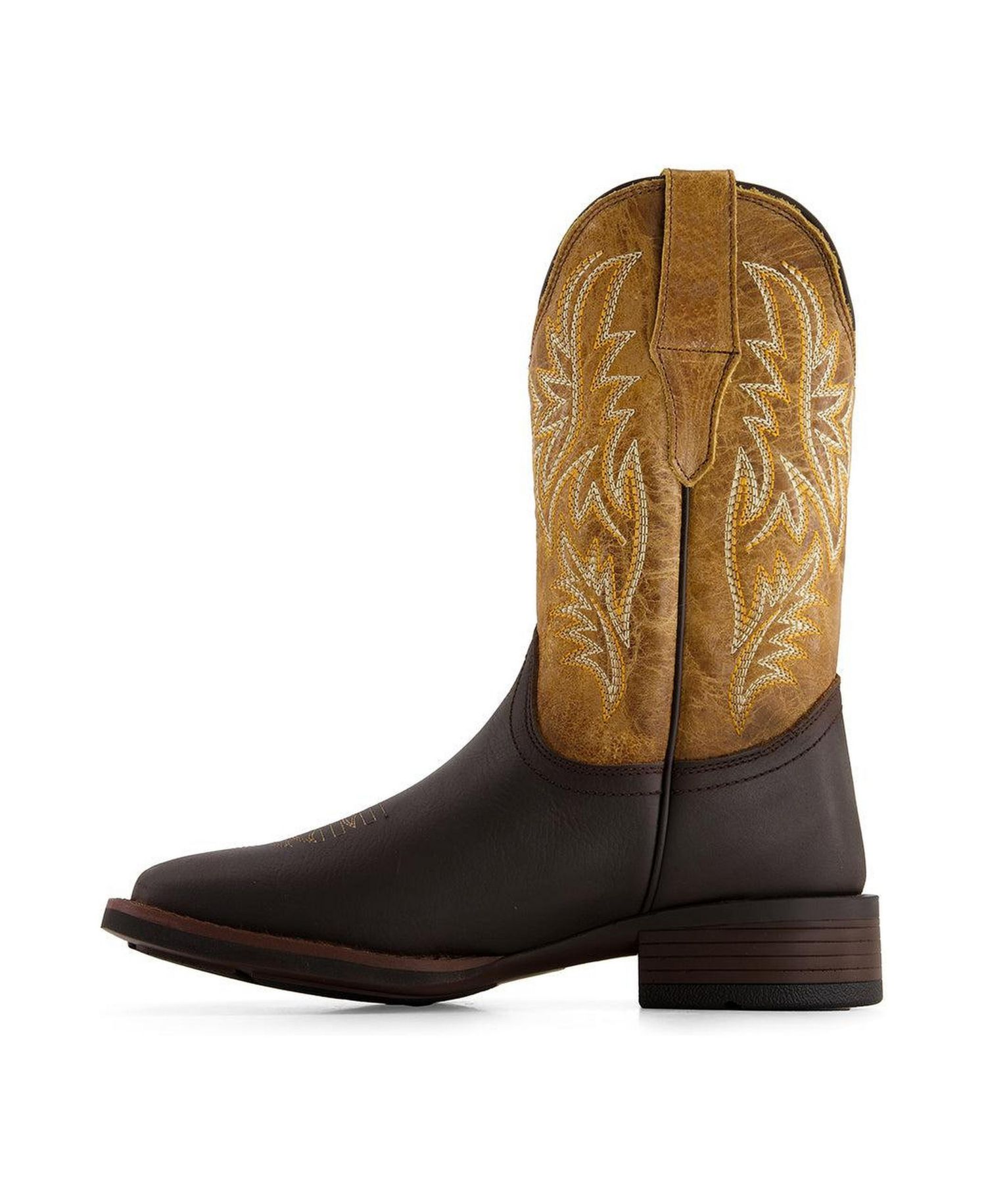 Men's Leather Cowboy Boots Bicolor