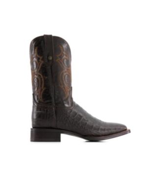 Men's Croco Embossed Leather Cowboy Boots