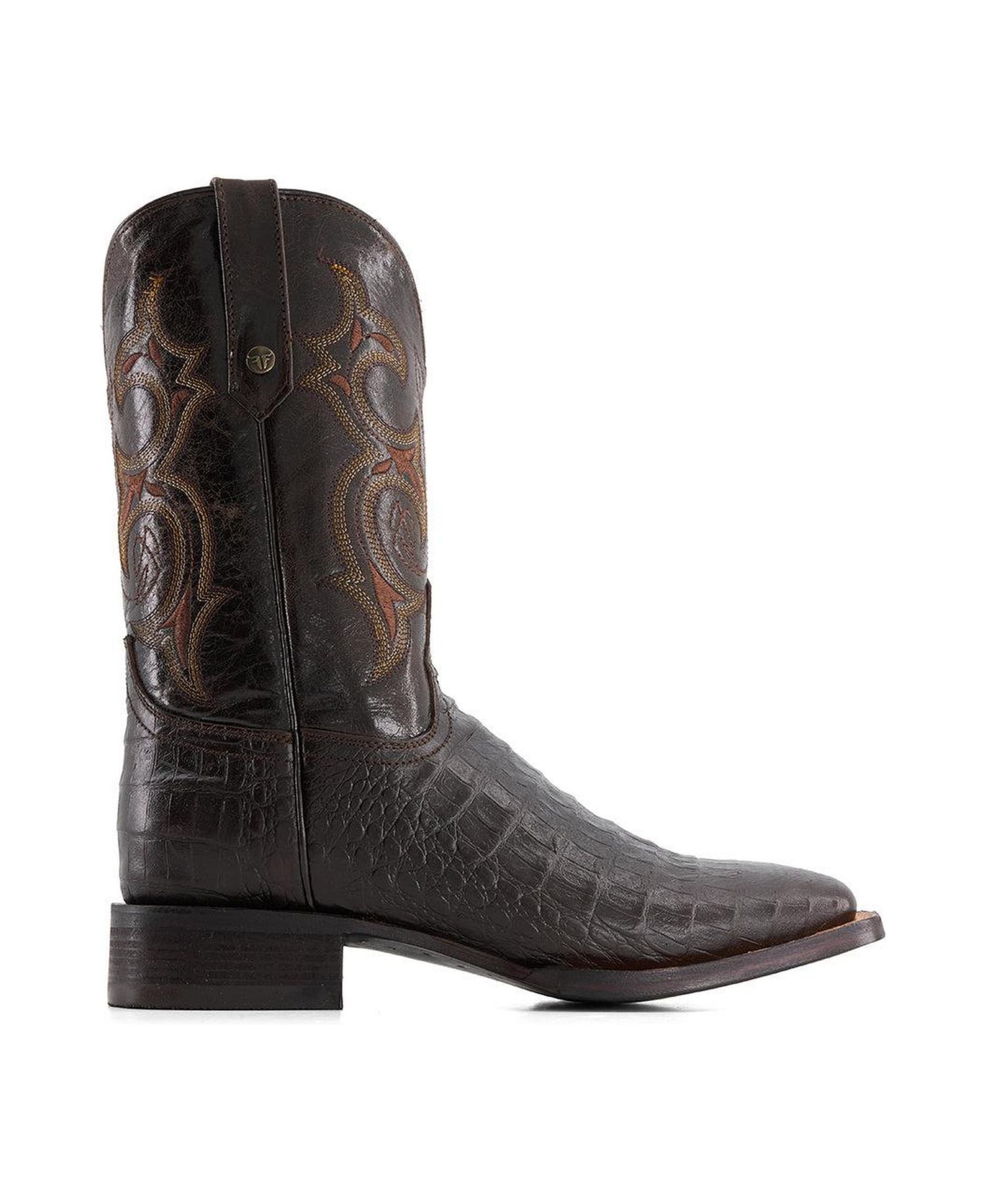 Men's Croco Embossed Leather Cowboy Boots