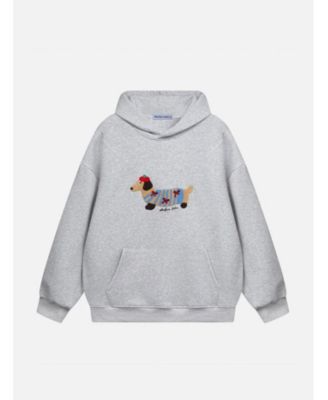 Women's Cartoon Dachshund Pullover Hoodie