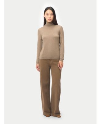 Women's Wardrobe Essential Cashmere-Silk T-Neck Sweater