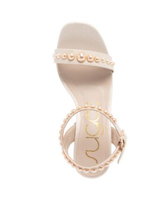 Women's Vallentina Pearl Block Heel Dress Sandals