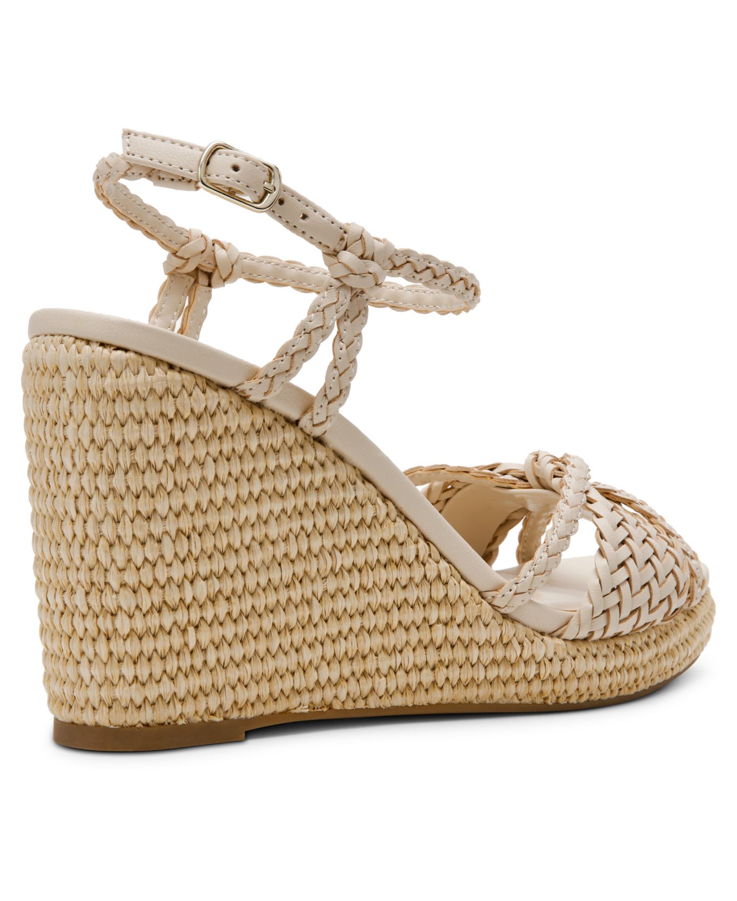 Женские сандалии Anne Klein Vow Braided Wedge, цвет: Костяной — фото 6