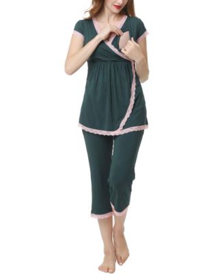 Maternity kimi + kai Nursing 2-Piece Pajama Set