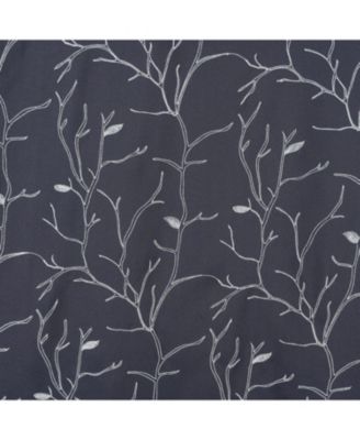 RT Designer Collection Luciana Embroidered Blackout Luxurious Decorative Grommet Curtain Panel 54" x Charcoal