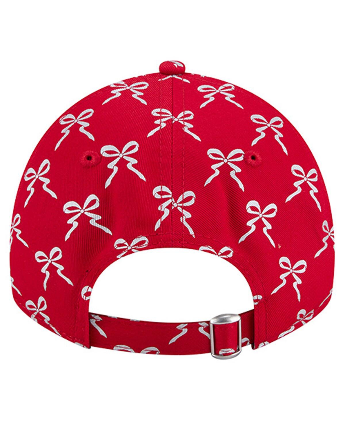New Era Women's Scarlet San Francisco 49ers Ribbon 9twenty Adjustable Hat In Red