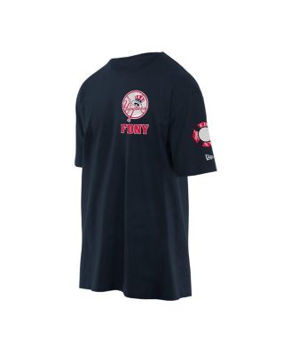 Men's Navy New York Yankees FDNY Embroidered T-Shirt