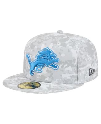Men's White Detroit Lions 2025 Salute to Service Fan Pack 59FIFTY Fitted Hat